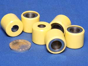 Variator rollers 15 by 12 4.5g set of 6 10016 (image for) Variator rollers 15 by 12 4.5g set of 6 10016