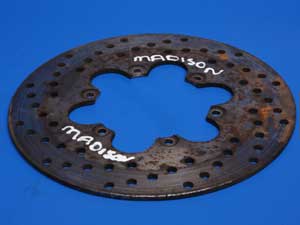Brake disc Malaguti madison fits front and rear used (image for) Brake disc Malaguti madison fits front and rear used