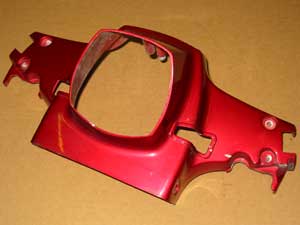 Headlamp bottom cowl Red Honda C90 Cub models (image for) Headlamp bottom cowl Red Honda C90 Cub models