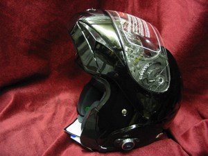 RS101 Blue tooth flip front helmet Large Black